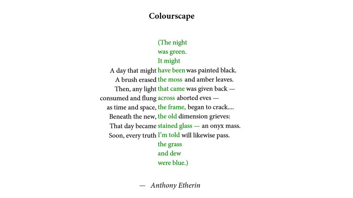 Colourscape poem.