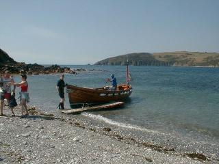visitors disembark